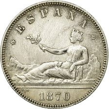 Münze, Spanien, Provisional Government, 2 Pesetas, 1870 (74), Madrid, SS+