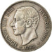Coin, Spain, Alfonso XII, 2 Pesetas, 1882, Madrid, EF(40-45), Silver, KM:678.2