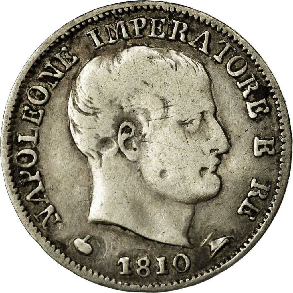 Munten, Italiaanse staten, KINGDOM OF NAPOLEON, Napoleon I, 5 Soldi, 1810