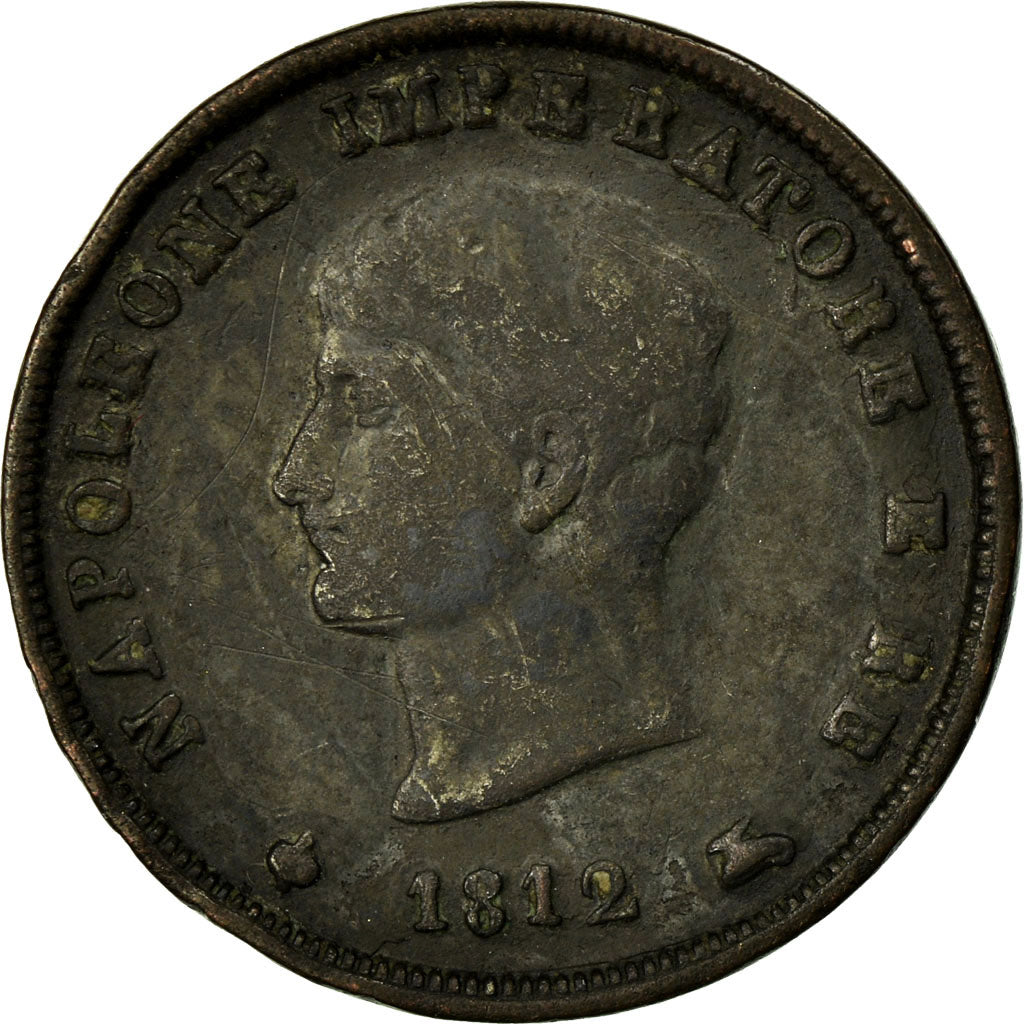 Munten, Italiaanse staten, KINGDOM OF NAPOLEON, Napoleon I, 3 Centesimi, 1812