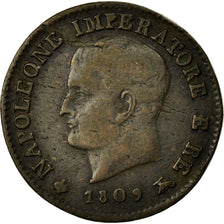Monnaie, États italiens, KINGDOM OF NAPOLEON, Napoleon I, Centesimo, 1809