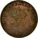 Coin, ITALIAN STATES, LOMBARDY-VENETIA, Centesimo, 1822, Milan, EF(40-45)