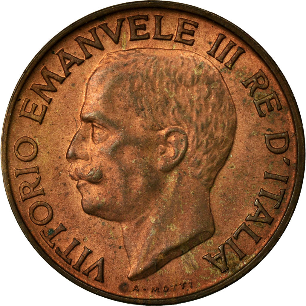 Coin, Italy, Vittorio Emanuele III, 5 Centesimi, 1919, Rome, AU(55-58), Bronze