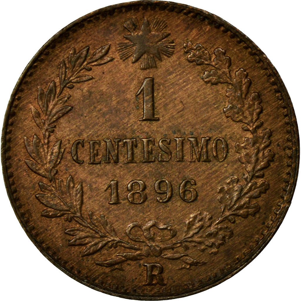 Coin, Italy, Umberto I, Centesimo, 1896, Rome, MS(63), Copper, KM:29
