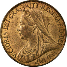 Coin, Great Britain, Victoria, Farthing, 1896, AU(55-58), Bronze, KM:788.1