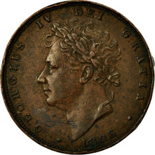 Coin, Great Britain, George IV, Farthing, 1826, EF(40-45), Copper, KM:697