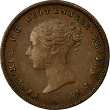 Coin, Great Britain, Victoria, 1/2 Farthing, 1844, AU(50-53), Copper, KM:738
