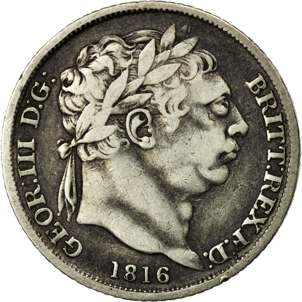 Coin, Great Britain, George III, 6 Pence, 1816, EF(40-45), Silver, KM:665