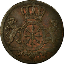 Coin, German States, CLEVES, Friedrich II, Duit, 1753, EF(40-45), Copper, KM:53
