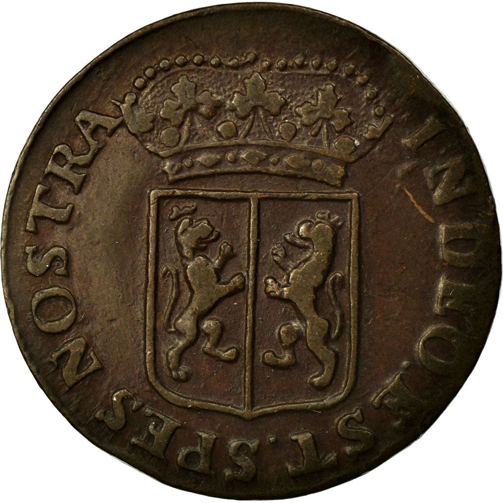 Coin, Netherlands, GELDERLAND, Duit, 1761, AU(50-53), Copper, KM:93