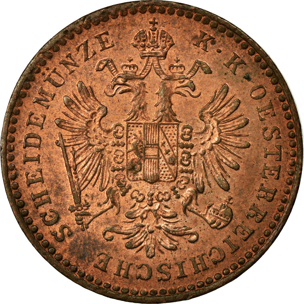 Coin, Austria, Franz Joseph I, Kreuzer, 1861, Kremnitz, MS(63), Copper, KM:2186