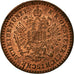 Coin, Austria, Franz Joseph I, 5/10 Kreuzer, 1860, Vienna, MS(63), Copper