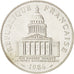 France, Panthéon, 100 Francs, 1986, Paris, MS, Silver, KM:951.1, Gadoury...