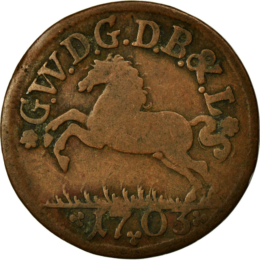 Moneta, Stati tedeschi, BRUNSWICK-LUNEBURG-CELLE, Georg II Wilhelm, 1-1/2