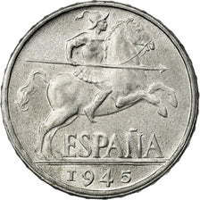 Monnaie, Espagne, 10 Centimos, 1945, Madrid, FDC, Aluminium, KM:766