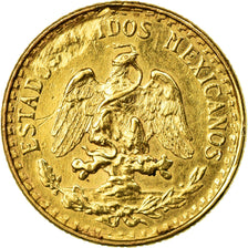 Coin, Mexico, 2 Pesos, 1945, Mexico City, EF(40-45), Gold, KM:461