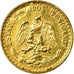 Coin, Mexico, 2 Pesos, 1945, Mexico City, EF(40-45), Gold, KM:461
