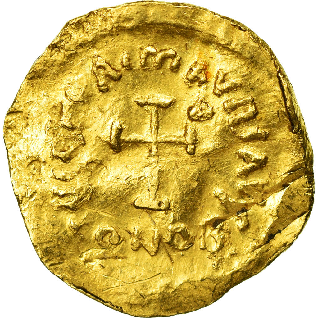 Coin, Maurice Tiberius, Tremissis, 582-602, Constantinople, EF(40-45), Gold