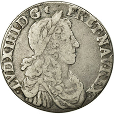 Moneta, Francia, Louis XIV, 1/2 Écu au buste juvénile, 1/2 Ecu, 1662, Rouen