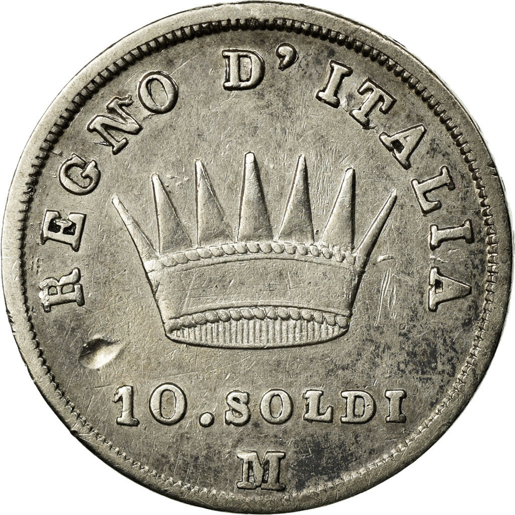 Coin, ITALIAN STATES, KINGDOM OF NAPOLEON, Napoleon I, 10 Soldi, 1809, Milan