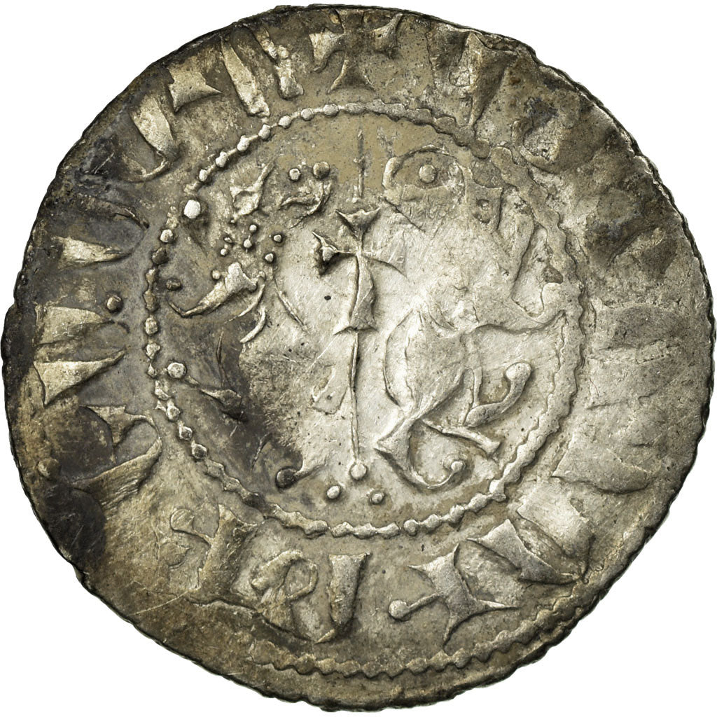 Moneda, Cruzadas, Armenia, Levon I, Tram, 1198-1219, MBC, Plata