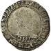 Coin, France, Henri III, Franc au Col Plat, 1581, Bayonne, F(12-15), Silver