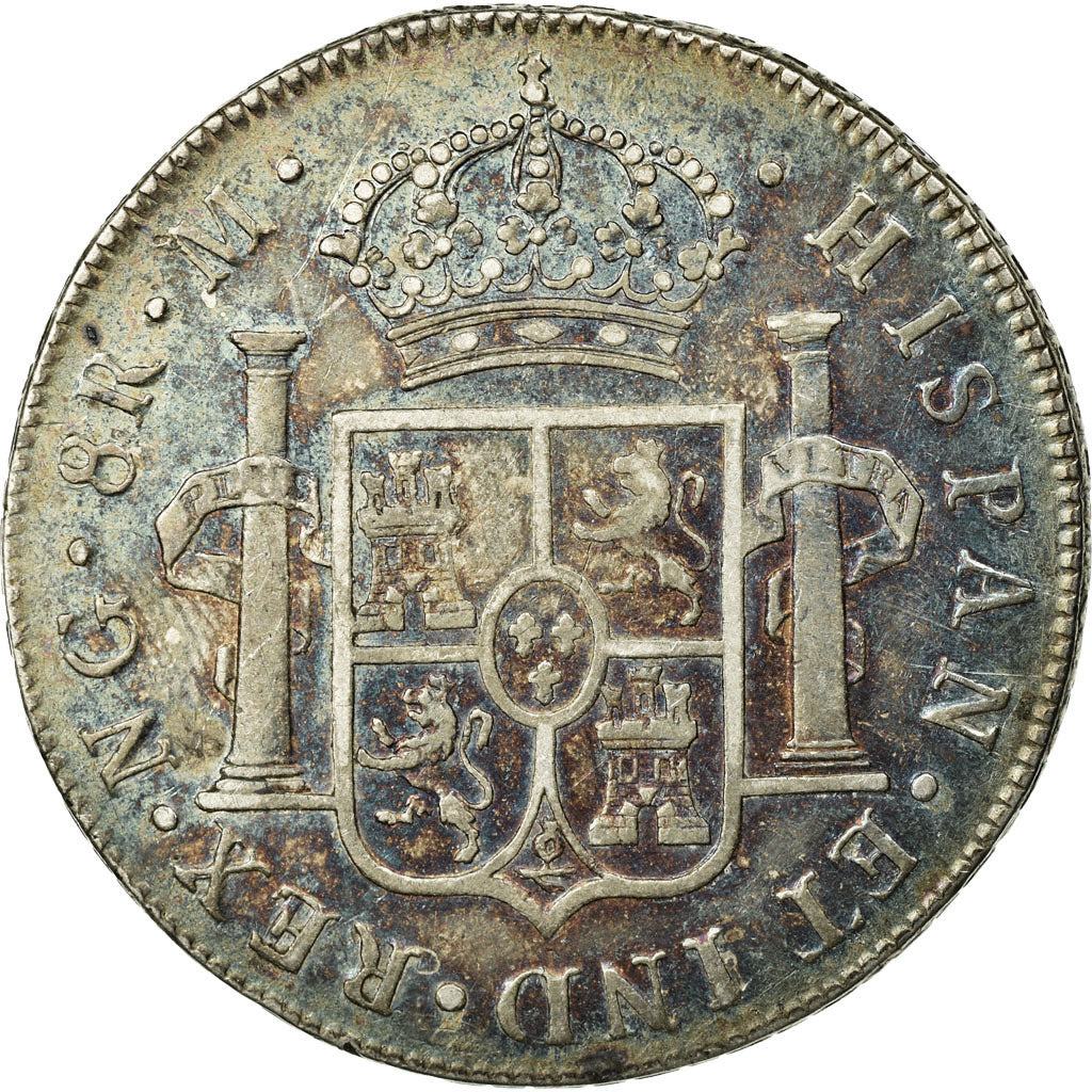 Moneta, Guatemala, Charles IV, 8 Reales, 1794, Nueva Guatemala, Nueva Guatemala