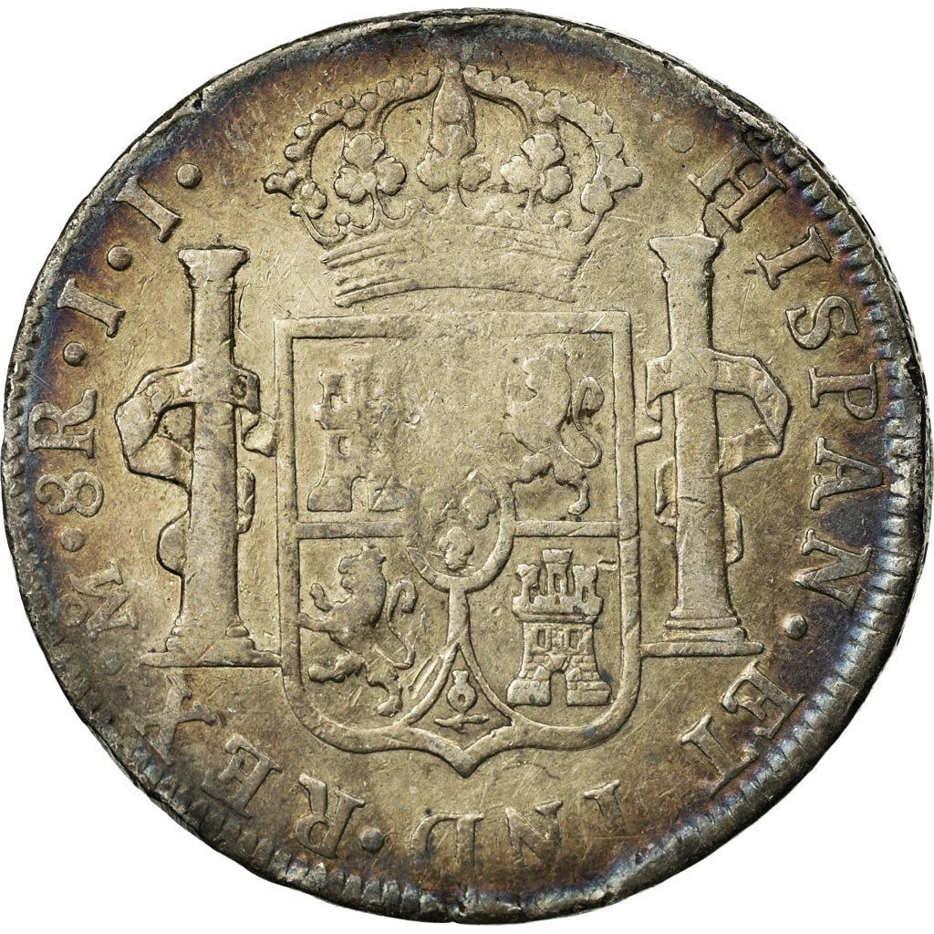Moneta, Messico, Ferdinand VII, 8 Reales, 1816, Mexico City, MB+, Argento