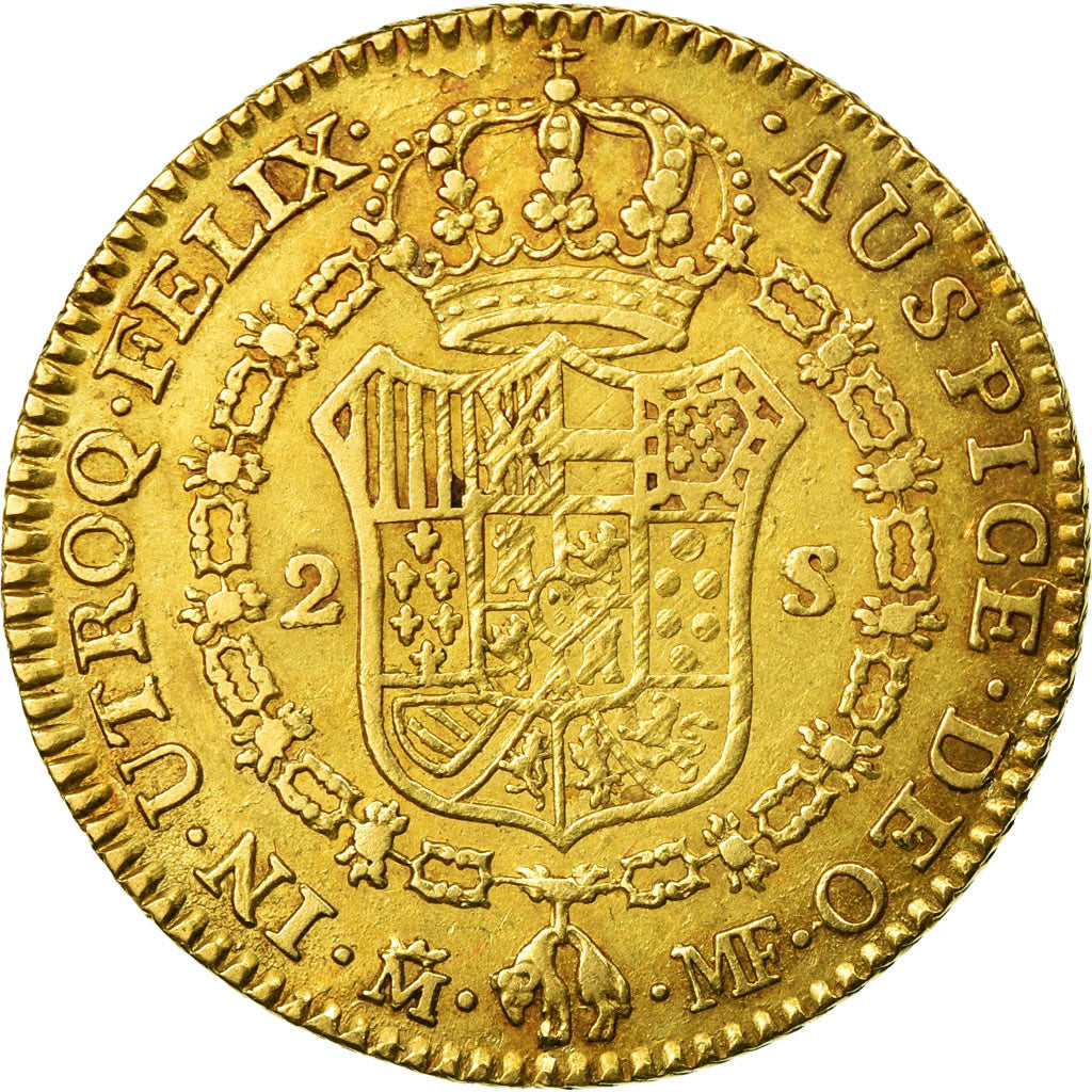 Moneta, Spagna, Charles IV, 2 Escudos, 1795, Madrid, BB, Oro, KM:435.1