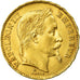 Moneda, Francia, Napoleon III, Napoléon III, 20 Francs, 1869, Strasbourg, MBC+