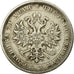Moneta, Russia, Alexander II, Rouble, 1877, St. Petersburg, MB+, Argento, KM:25