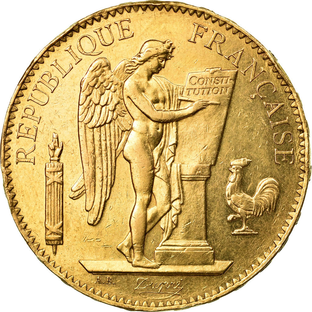 Coin, France, Génie, 100 Francs, 1882, Paris, AU(50-53), Gold, KM:832
