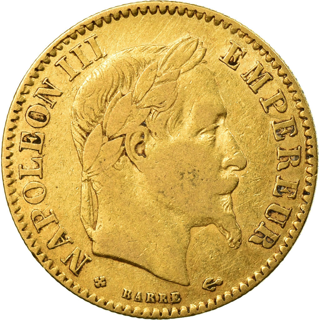 Monnaie, France, Napoléon III, 10 Francs, 1864, Strasbourg, Large BB