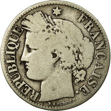 Coin, France, Cérès, 2 Francs, 1872, Bordeaux, VG(8-10), Silver, KM:817.2