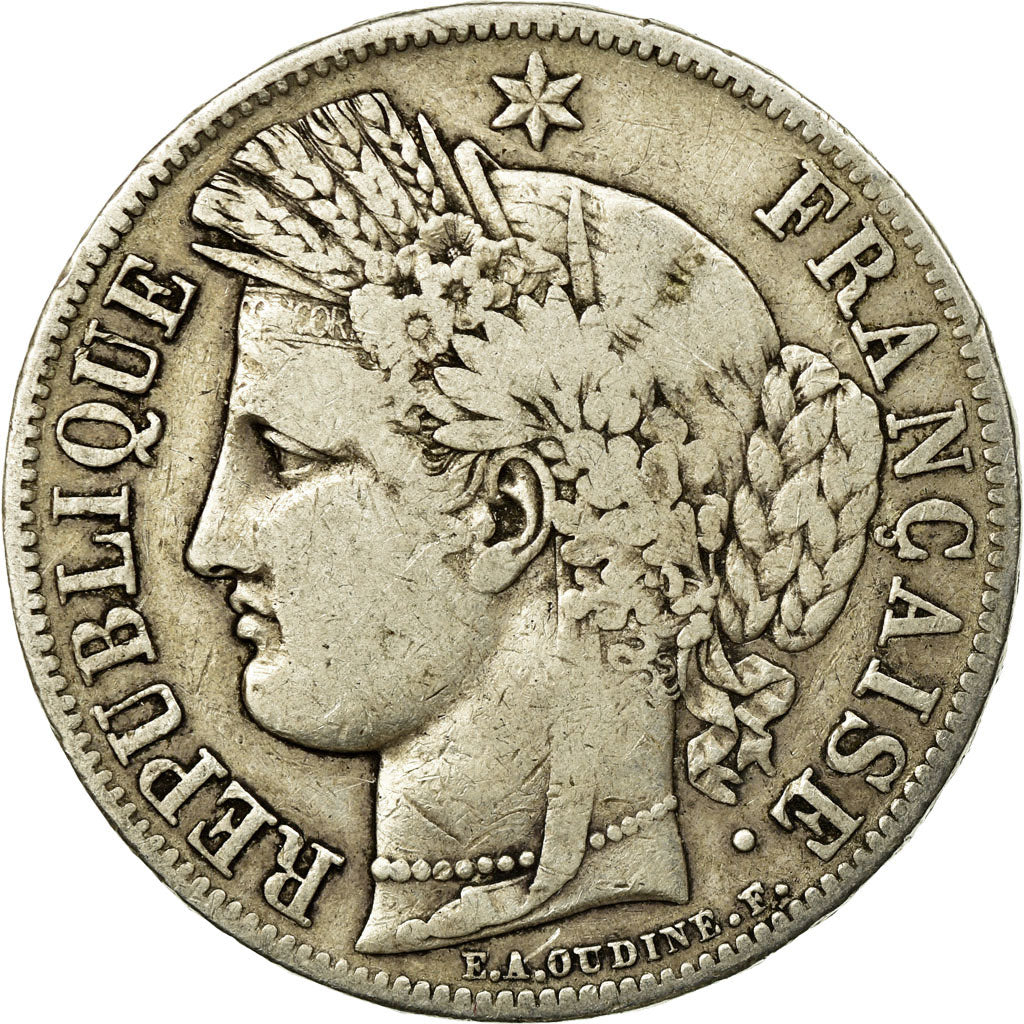 Monnaie, France, Cérès, 5 Francs, 1849, Paris, TB+, Argent, Gadoury:719
