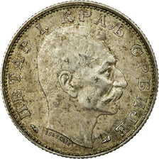 Coin, Serbia, Peter I, 2 Dinara, 1915, Paris, EF(40-45), Silver, KM:26.3