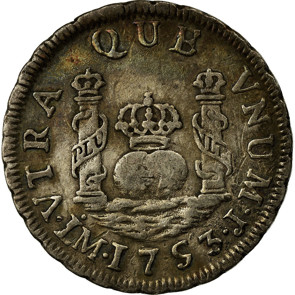 Coin, Peru, Ferdinand VI, Real, 1753, Lima, EF(40-45), Silver, KM:52
