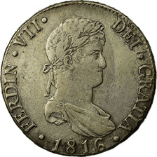 Coin, Spain, Ferdinand VII, 8 Reales, 1816, Madrid, EF(40-45), Silver, KM:466.3