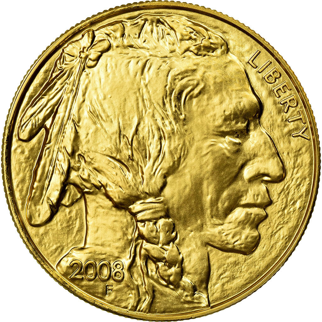 Coin, United States, Bison, $50, 2008, U.S. Mint, MS(65-70), Gold, KM:393