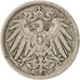 GERMANY - EMPIRE, Wilhelm II, 5 Pfennig, 1900, Berlin, Copper-nickel, KM:11