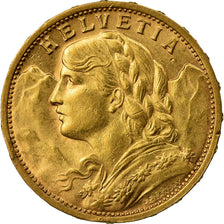 Moneda, Suiza, 20 Francs, 1901, Bern, EBC+, Oro, KM:35.1