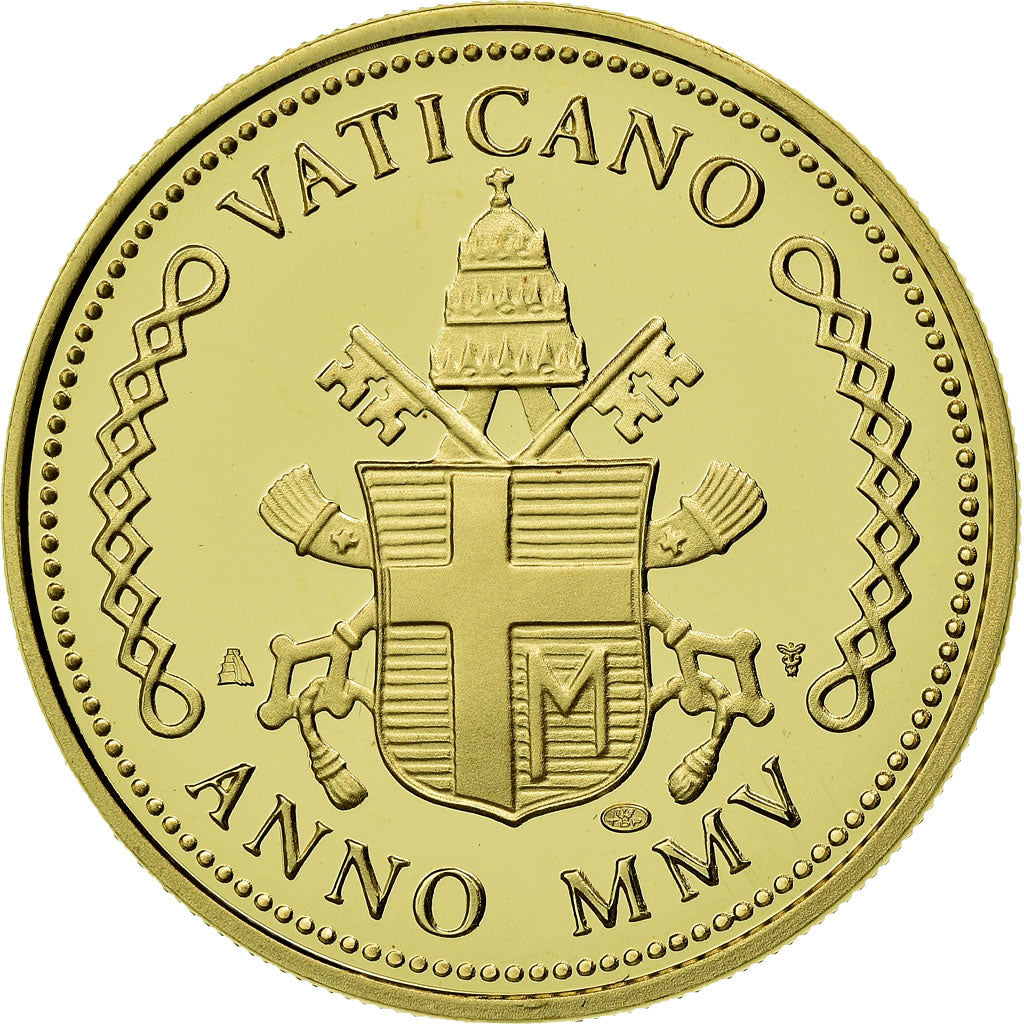 Vatican, Medal, Jean-Paul II, Religions & beliefs, 2005, MS(65-70), Gold