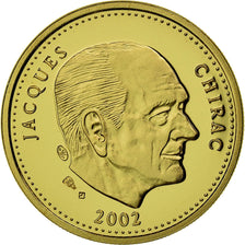 France, Medal, Président Jacques Chirac, 2002, MS(65-70), Gold