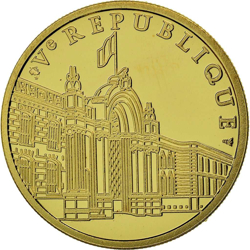 France, Medal, Président Jacques Chirac, 2002, MS(65-70), Gold