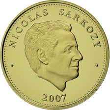 France, Médaille, Président Nicolas Sarkozy, 2007, FDC, Or