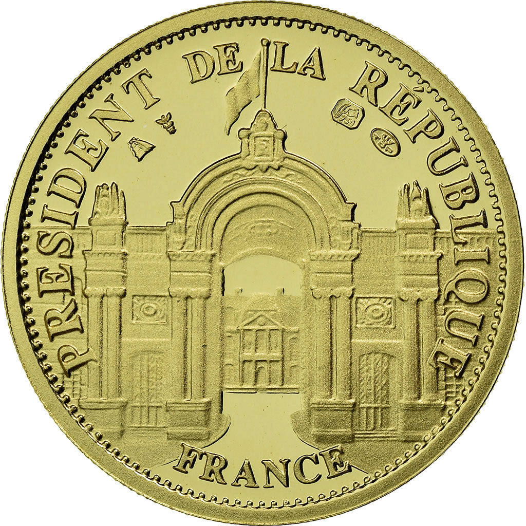 France, Médaille, Président Nicolas Sarkozy, 2007, FDC, Or