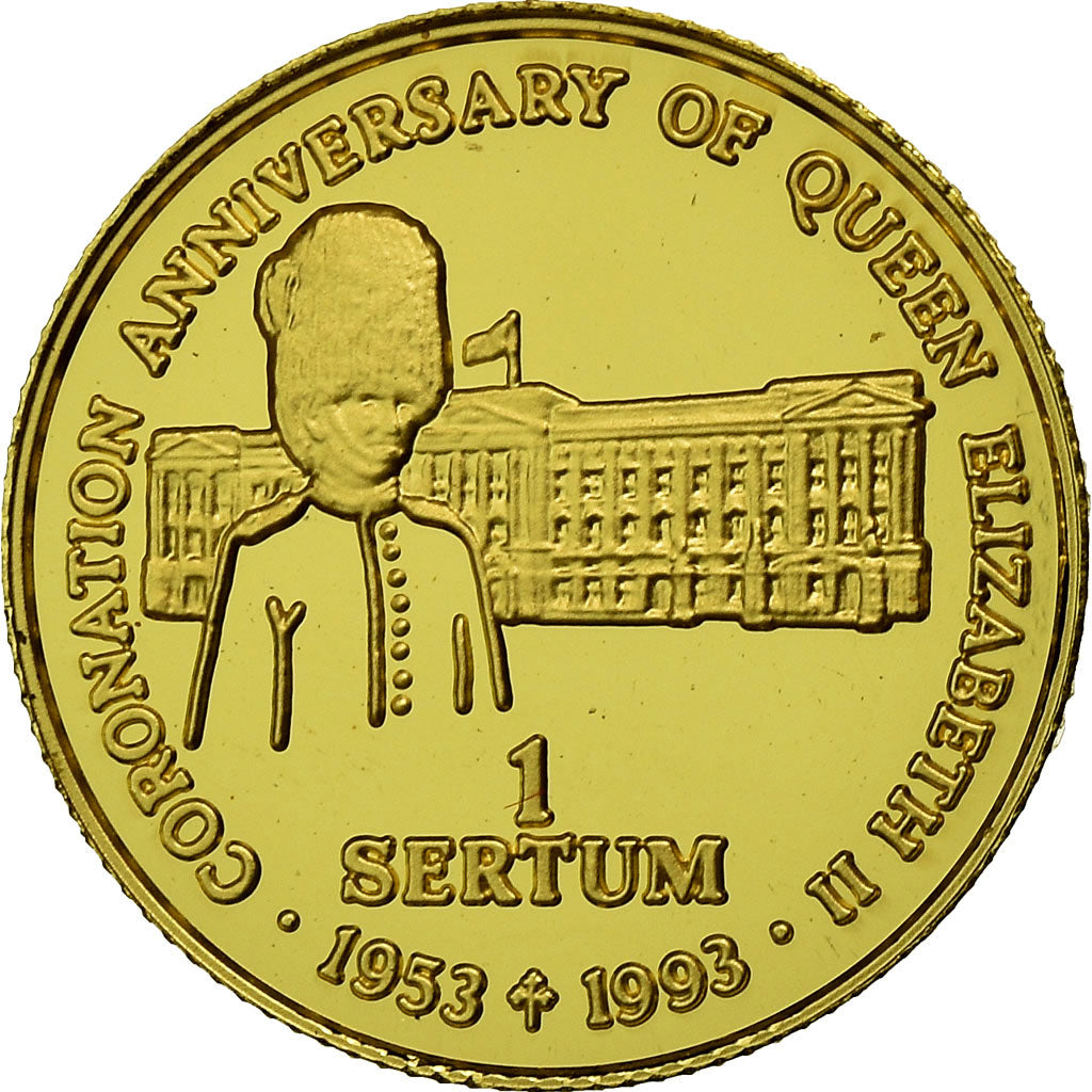 Coin, Bhutan, Sertum, 1995, MS(65-70), Gold, KM:85
