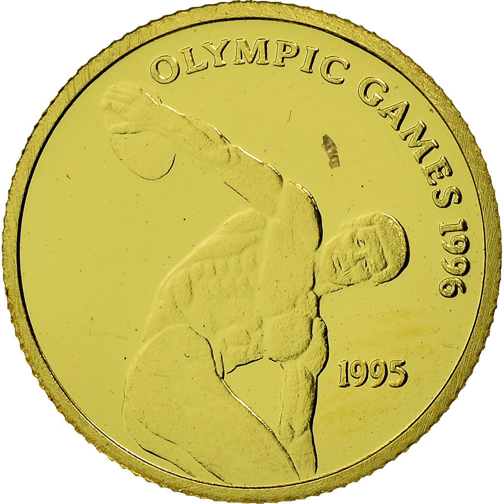 Coin, Samoa, Olympics, 10 Tala, 1995, MS(65-70), Gold, KM:113