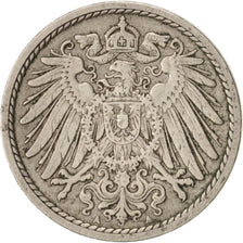 Coin, GERMANY - EMPIRE, Wilhelm II, 5 Pfennig, 1906, Berlin, VF(20-25)