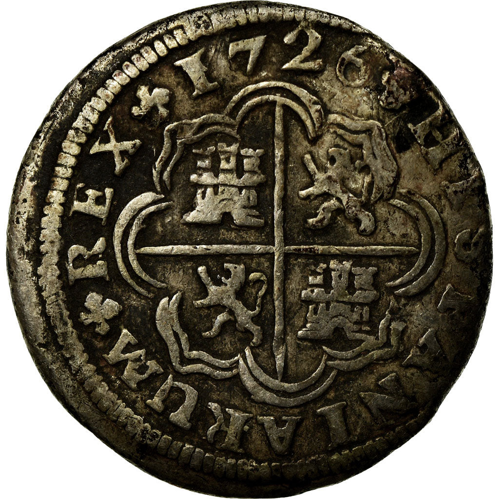 Coin, Spain, Philip V, Real, 1726, Madrid, VF(30-35), Silver, KM:298